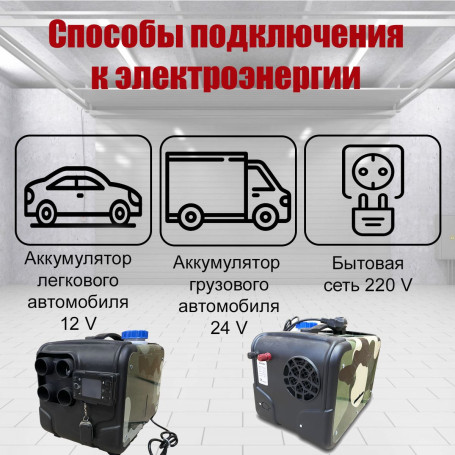 Переносной автономный дизельный отопитель /сухой фен 8кВт