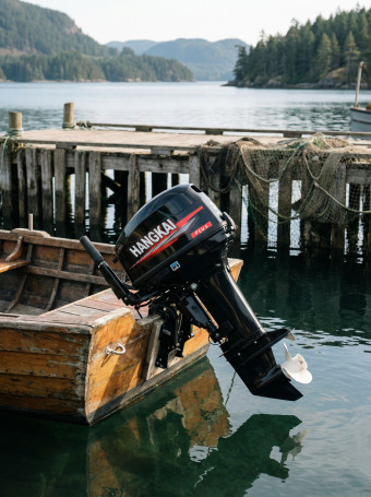 Лодочный мотор Hangkai 9.9 Plus (по факту 20) Электростартер