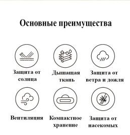 Палатка туристическая семейная 6-12 мест