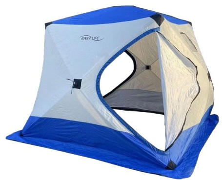 Палатка зимняя утепленная куб 250х250х220 с выходом под дымоход/ палатка для зимней рыбалки