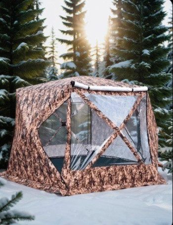 Зимняя палатка для рыбалки 360х360 с мягкими окнами